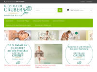 Screenshot des Blogs Gertraud Gruber Online Shop