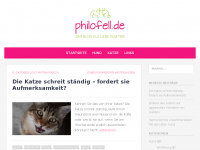 Screenshot des Blogs Philofell.de – Der Blog aus Liebe zum Tier
