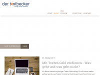 Screenshot des Blogs Der Textbecker