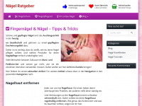 Screenshot des Blogs Nägel Ratgeber