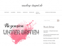 Screenshot des Blogs Reading Teapot