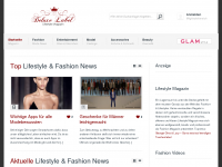 Screenshot des Blogs Deluxe Label