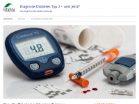 Screenshot des Blogs Diagnose Diabetes Typ 2 – und jetzt?