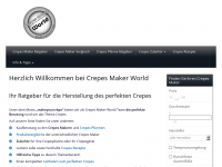 Screenshot des Blogs Crepes Maker World