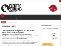 Screenshot des Blogs elektroschockerkaufen.com