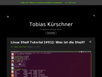 Screenshot des Blogs Tobias Kürschner: Software Dev