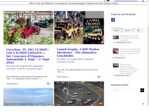 Screenshot des Blogs garagentalk