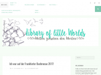 Screenshot des Blogs Library of little Worlds – Welten zwischen den Worten