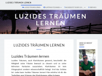 Screenshot des Blogs luzides träumen lernen