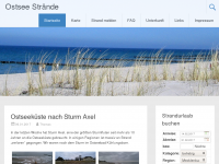 Screenshot des Blogs Ostsee Strände