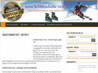 Screenshot des Blogs Schlittschuhe Test