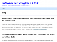 Screenshot des Blogs Luftwäscher-test.com