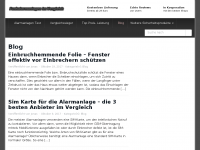 Screenshot des Blogs Funkalarmanlagen-test.de