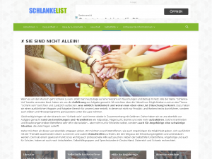 Screenshot des Blogs Schlanke-List