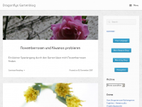 Screenshot des Blogs Dragonflys Gartenblog