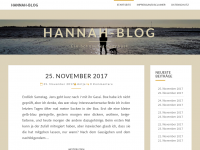 Screenshot des Blogs Hannah-Blog – Ein Schnauzer Tagebuch