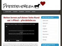 Screenshot des Blogs https://www.pferdeliebe.eu/