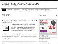 Screenshot des Blogs Lifestyle-Neuigkeiten