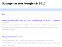 Screenshot des Blogs Ozongenerator.org