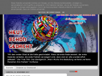 Screenshot des Blogs Heut schon gedacht