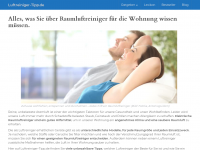 Screenshot des Blogs Luftreiniger Tipp