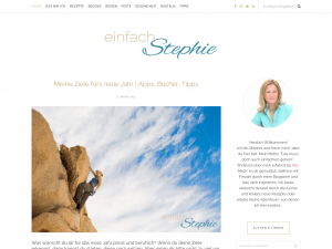 Screenshot des Blogs einfach Stephie