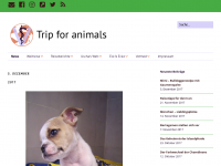 Screenshot des Blogs Trip for animals