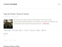 Screenshot des Blogs Claudia Trummer : Yoga & ätherische Öle