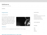Screenshot des Blogs Goldreserve