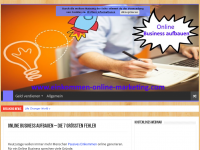 Screenshot des Blogs Online Business aufbauen – die 7 größten Fehler