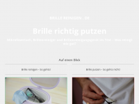 Screenshot des Blogs Brille putzen