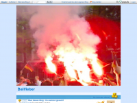Screenshot des Blogs Ballfieber