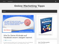 Screenshot des Blogs Online Marketing Tipps