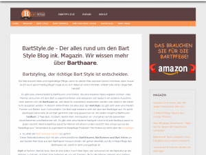 Screenshot des Blogs Bartstyle.de – Bartmagazin