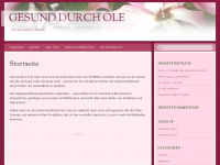 Screenshot des Blogs Gesund durch Öle