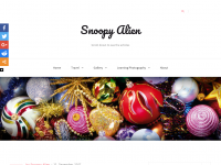 Screenshot des Blogs Snoopy Alien