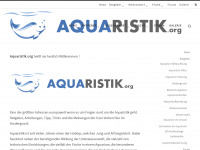 Screenshot des Blogs Aquaristik.org