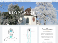 Screenshot des Blogs Klopf Klopf, Zeit zum Aufwachen