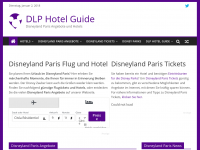 Screenshot des Blogs Disneyland Paris Angebote und Hotels – DLP Hotel Guide
