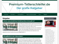 Screenshot des Blogs Premium-tellerschleifer.de