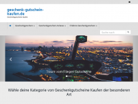Screenshot des Blogs Geschenkgutschein Kaufen