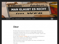 Screenshot des Blogs Man glaubt es nicht