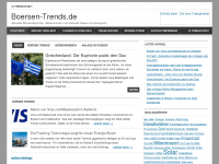Screenshot des Blogs Börsen Trends: Informationsportal