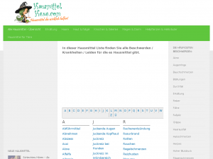Screenshot des Blogs Hausmittel Hexe