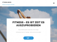 Screenshot des Blogs Fitness News