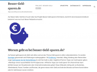 Screenshot des Blogs Besser-Geld-sparen.de
