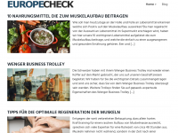 Screenshot des Blogs Europecheck.de | Das Europäische Vergleichs- & Ratgeber-Portal!