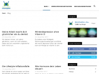 Screenshot des Blogs Motivation Champion