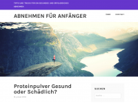 Screenshot des Blogs Abnehmen für Anfänger