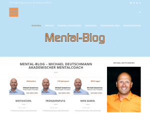 Screenshot des Blogs Mental-Blog – Michael Deutschmann, Akad. Mentalcoach – Mental Austria